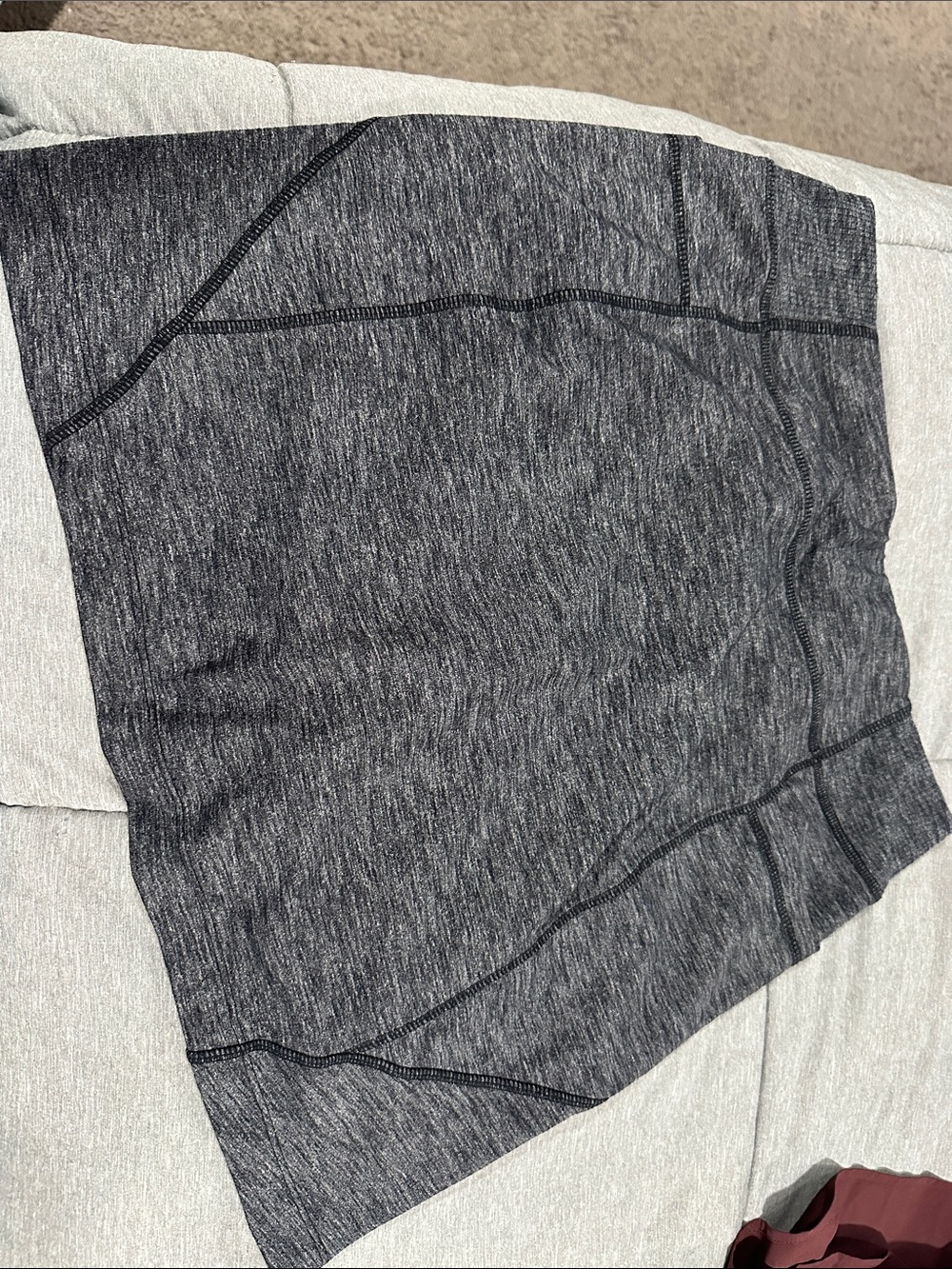 Athleta Heathered Charcoal Gray Active Skort